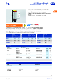 Thumbnail of document Data Sheet - 9440/22 CPU & power module for Zone 1/Div. 1